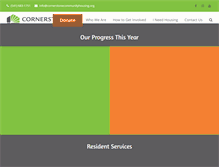 Tablet Screenshot of cornerstonecommunityhousing.org